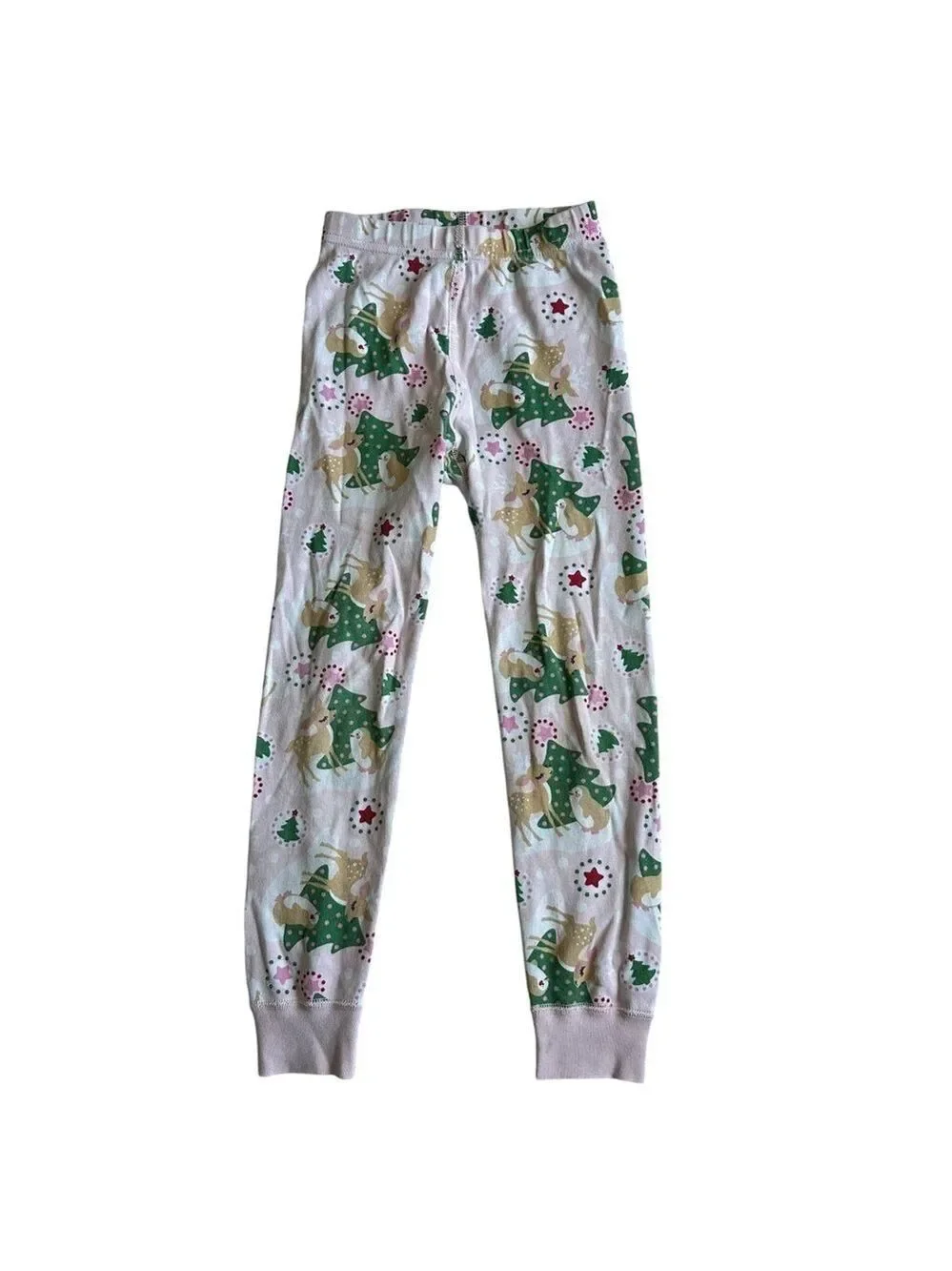 Hanna Andersson Organic Pajama Set Holiday‎ Deer Penguin Print Size 110 US 5